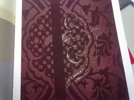 Rivestimenti murali Vescom con innesti in cristallo